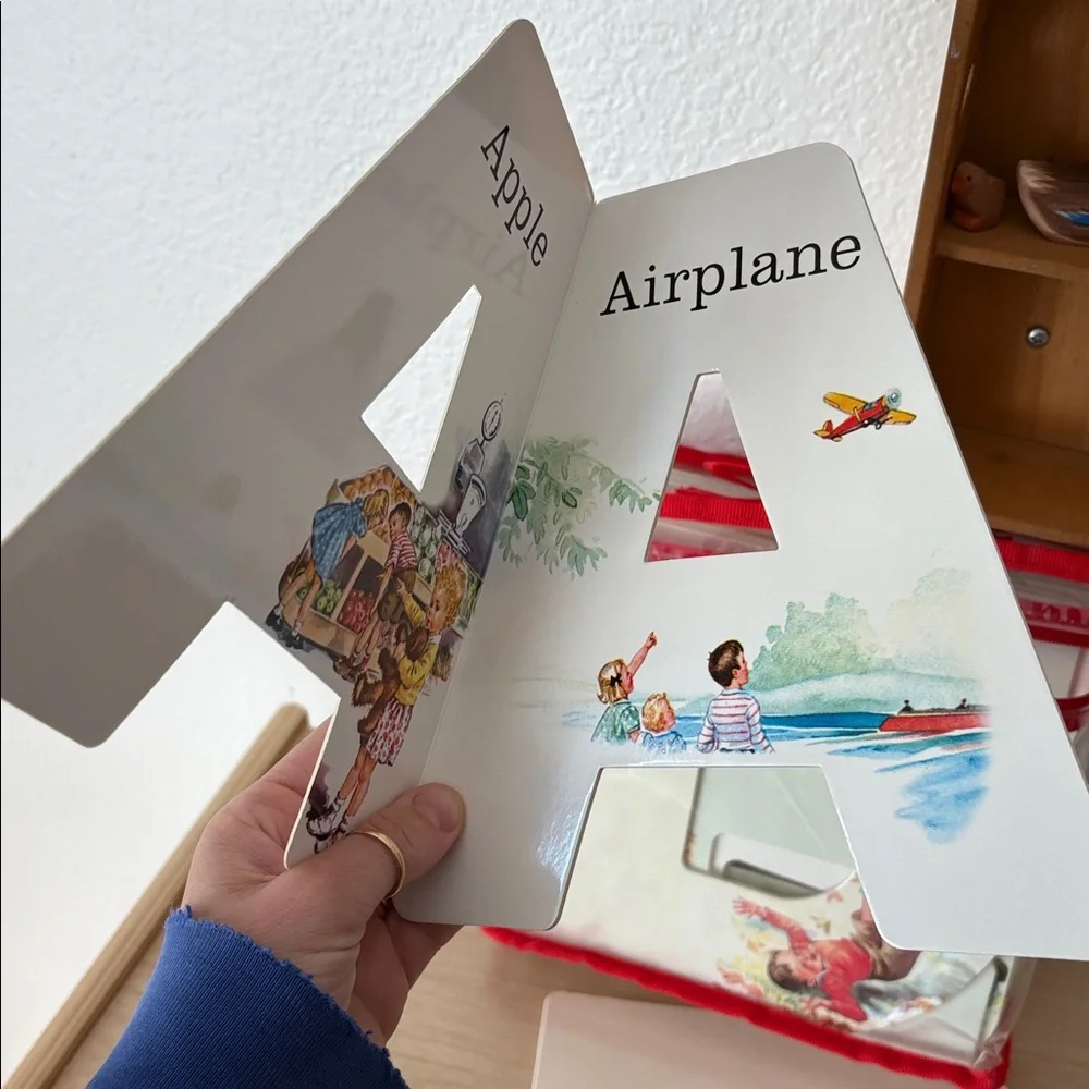 VINTAGE Dick and Jane ABC Alphabet Letters Flip Books